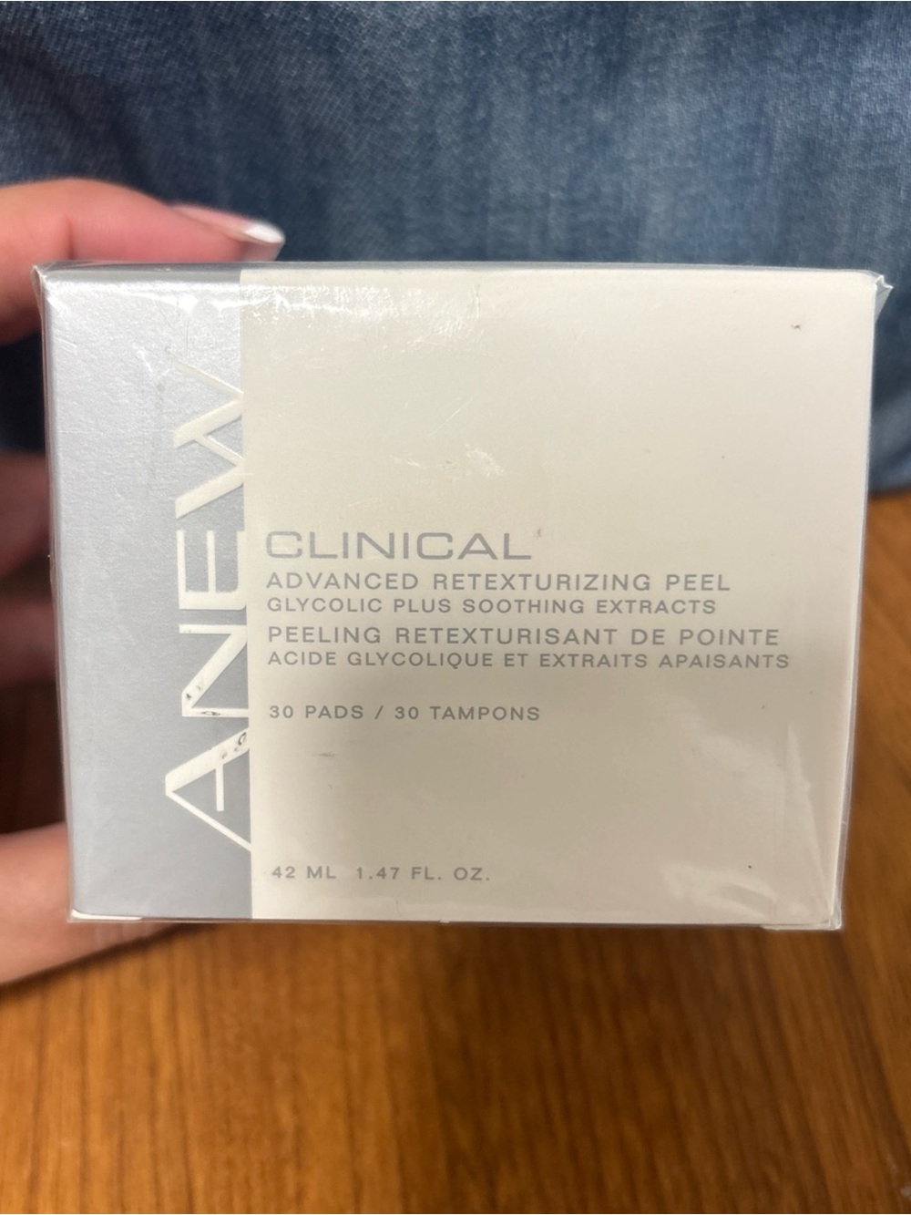 Avon ANEW Clinical Advanced Retexturizing ANTI-AGING Peel 30 Pads NEW Sealed Box